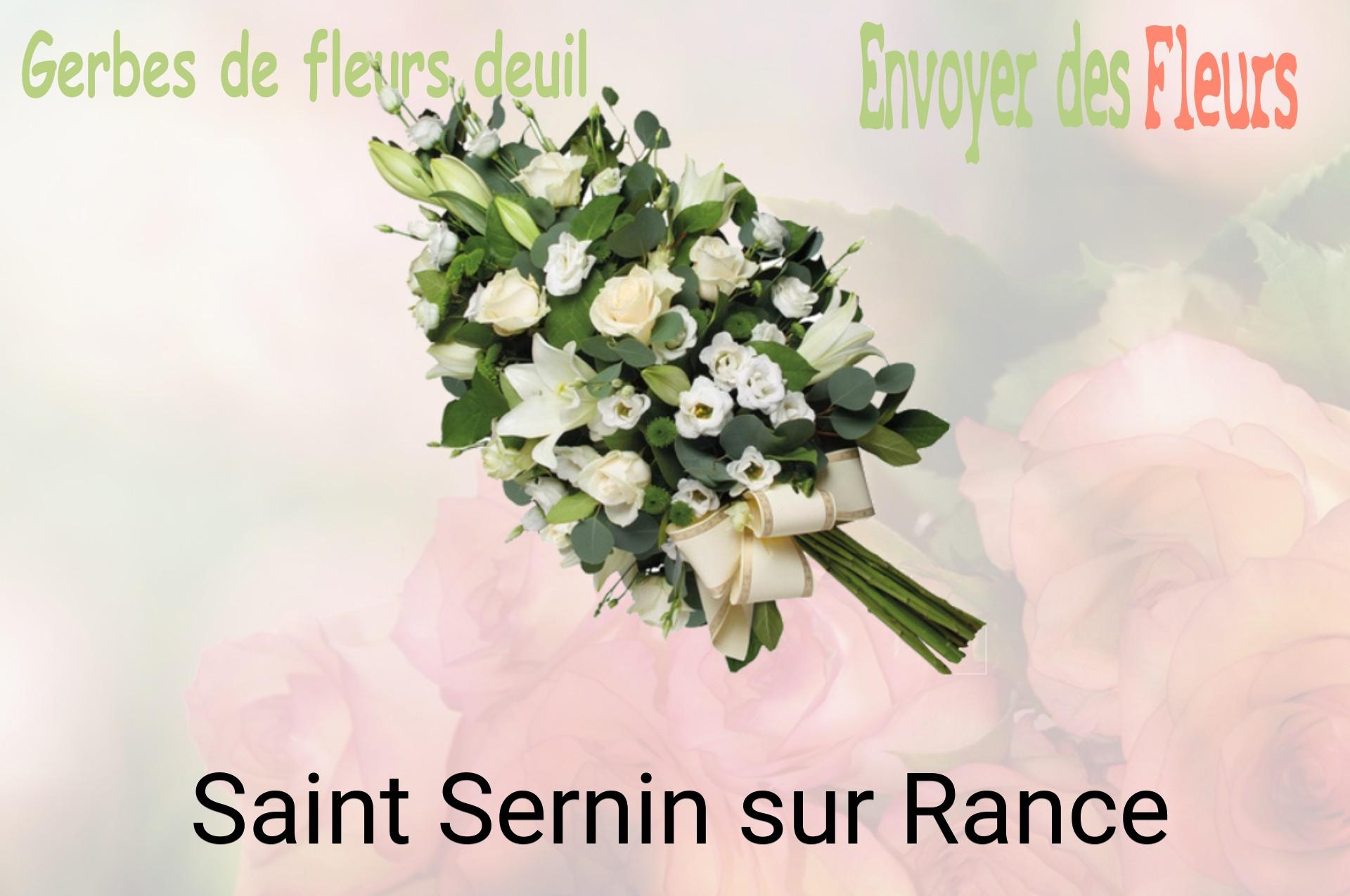 Gerbe de fleurs de deuil livrée à Saint-Sernin-sur-Rance
